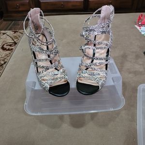 Banana Republic Snakeskin Strappy Sandals